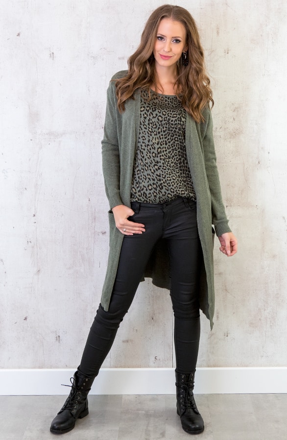 Lang Vest Legergroen – shoparchief, foto 2