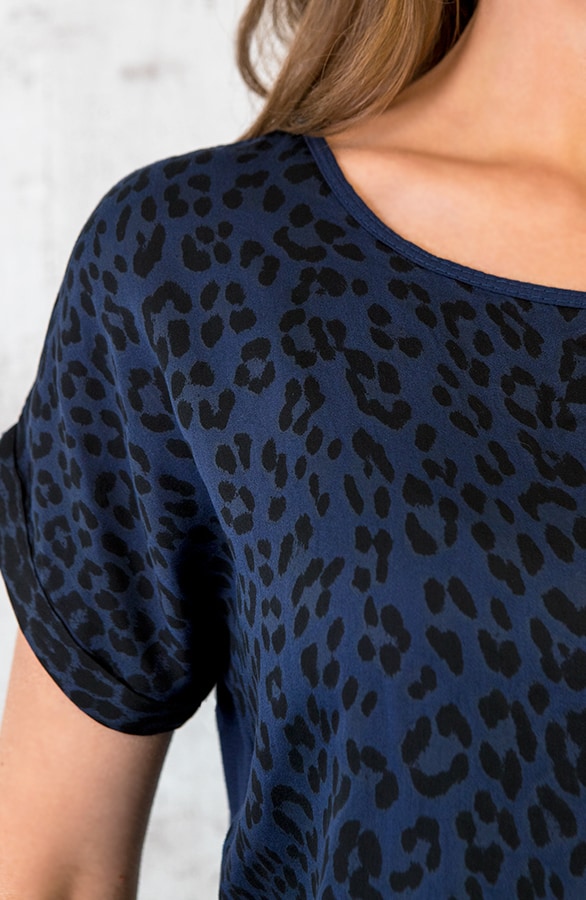 Leopard Print Top Marine – shoparchief, foto 5