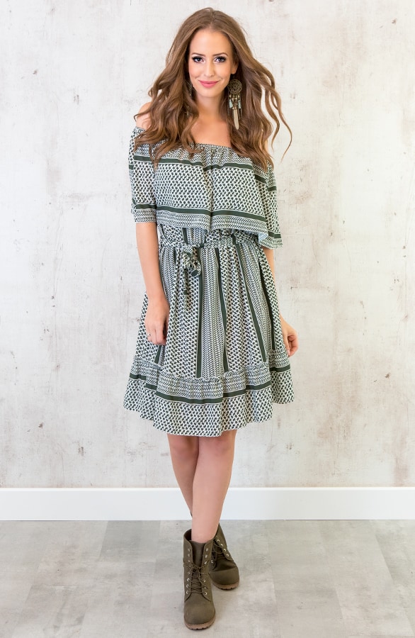Noa Print Jurk Army – shoparchief, foto 2