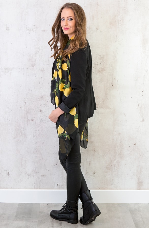 Lemon Sjaal Zwart – shoparchief, foto 4