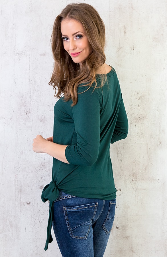 Basic Strik Shirt Groen – shoparchief, foto 4