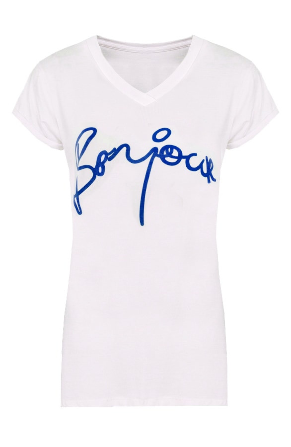 Bonjour Top Wit Marine – shoparchief