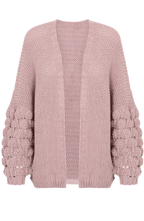 Gebreid Vest Limited Roze – shoparchief