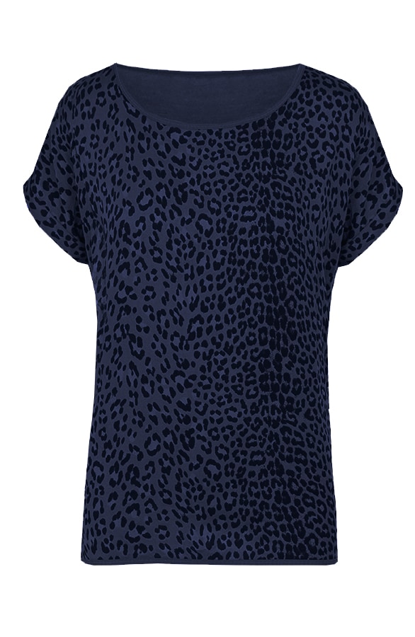 Leopard Print Top Marine – shoparchief