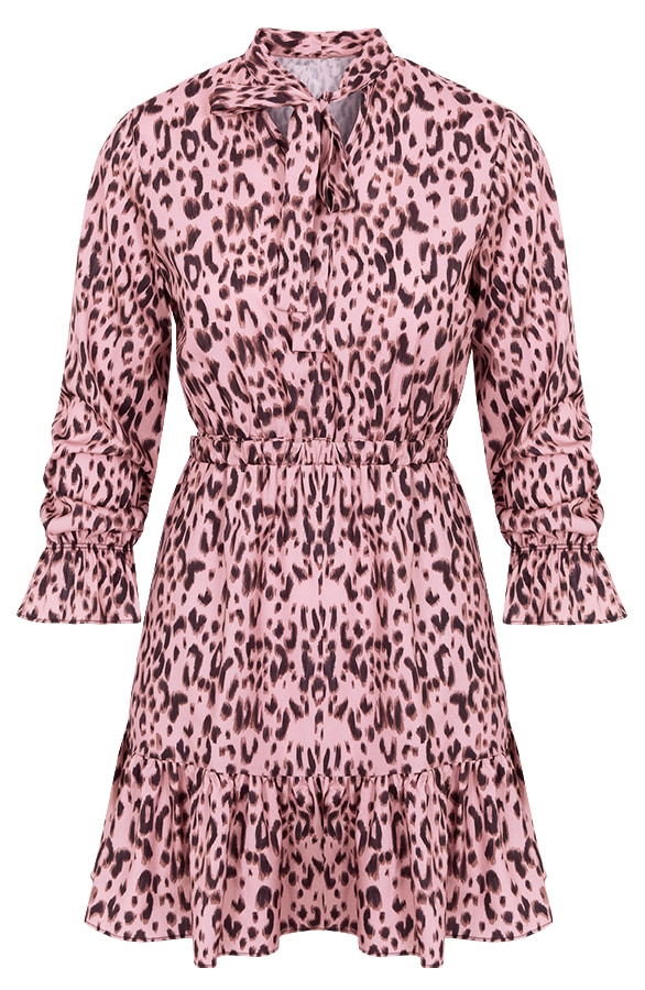 Panterprint Jurk Roze – shoparchief