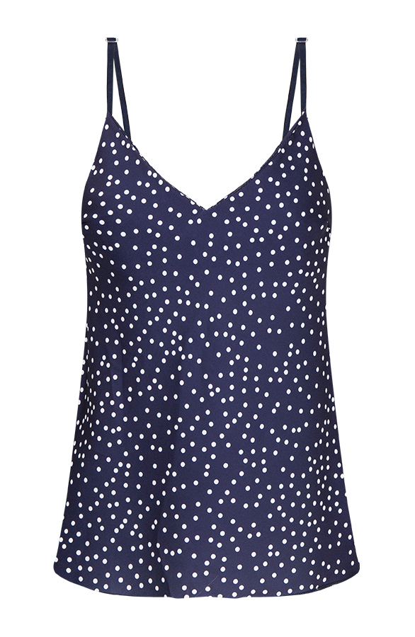 Polkadot Top Blauw – shoparchief
