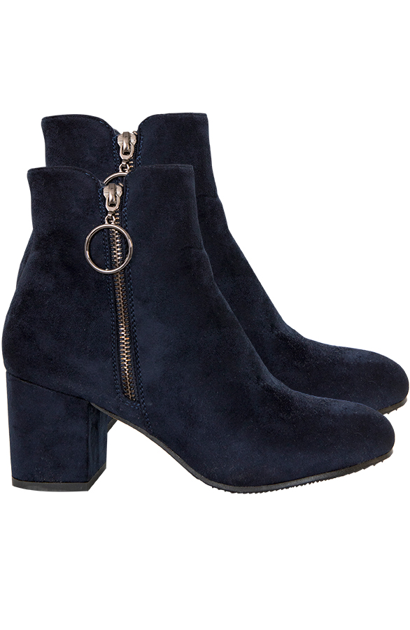 Suede Enkellaarzen Deluxe Marine – shoparchief