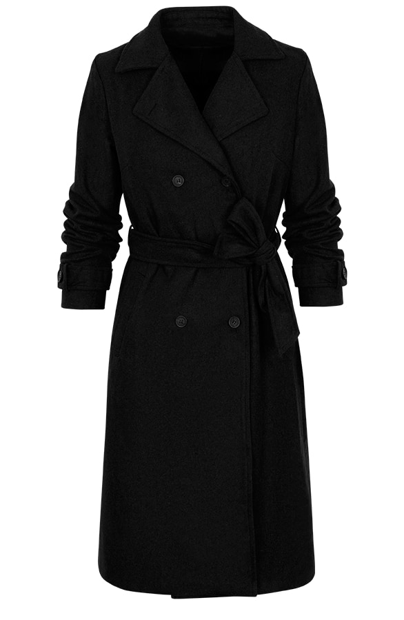 Trenchcoat Zwart – shoparchief