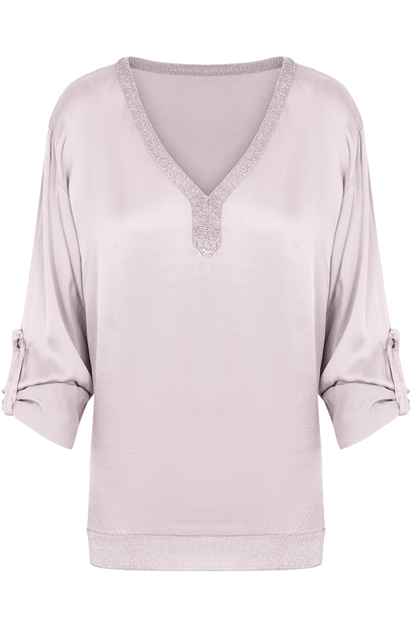 Zijde Blouse Oud Roze – shoparchief
