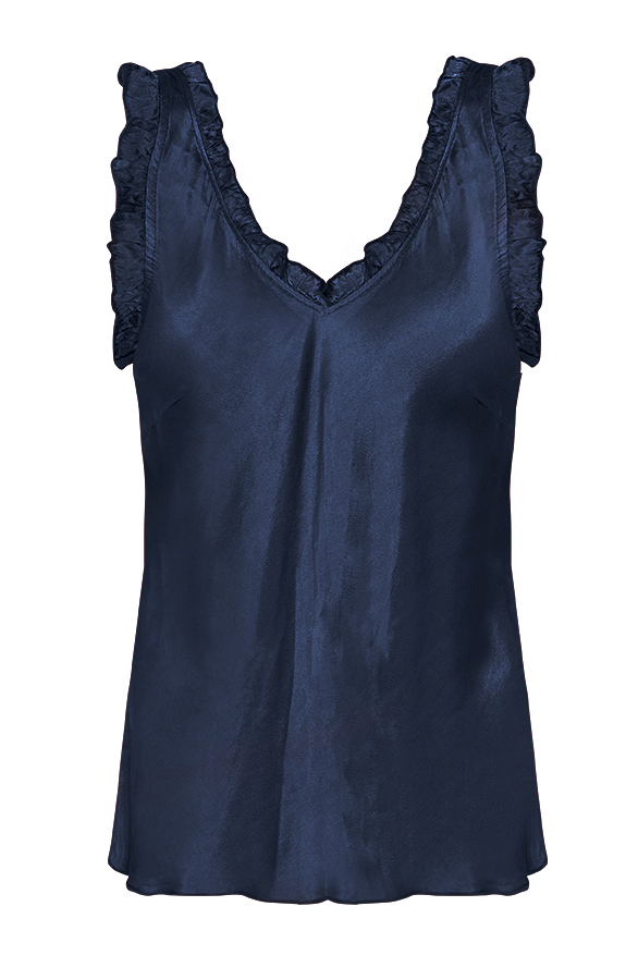 Zijde Top Ruches Marine – shoparchief