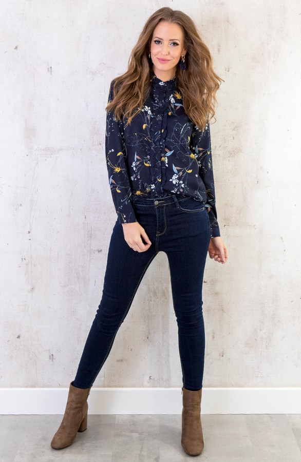 High Waist Spijkerbroek Donker – shoparchief, foto 7