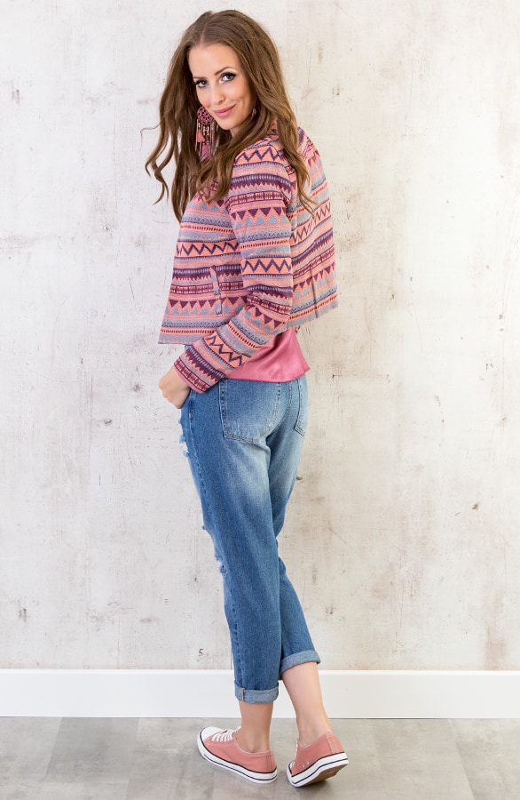Aztec Blazer Roze – shoparchief, foto 5