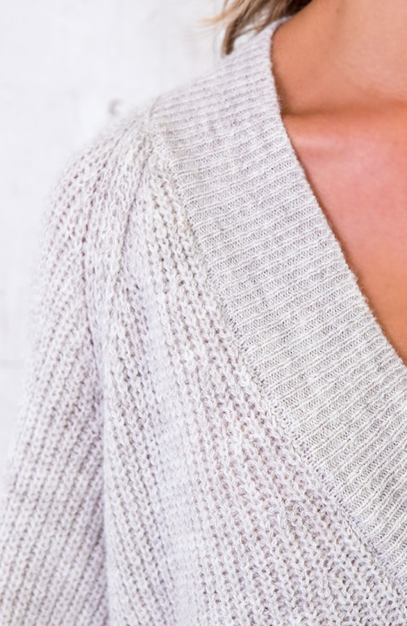 Oversized Tuniek Gebreid Beige – shoparchief, foto 4
