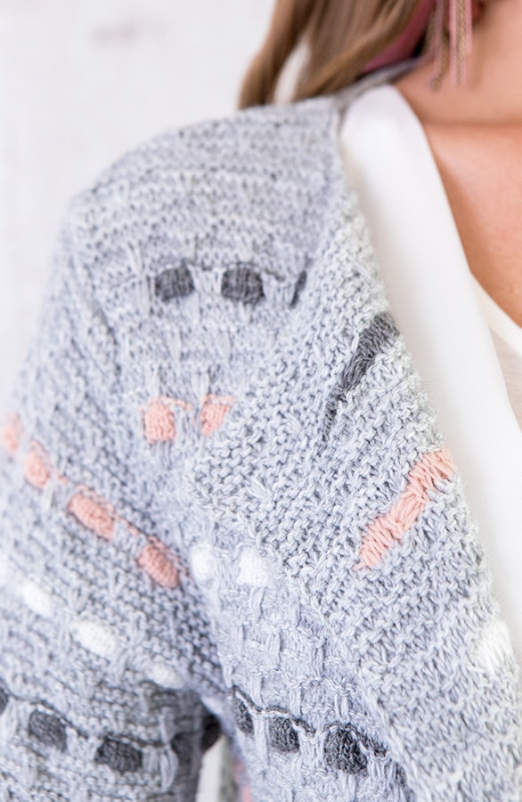 Gebreid Strepen Vest Grijs – shoparchief, foto 6