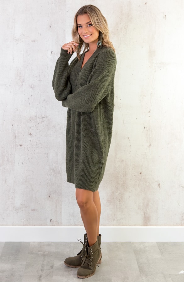 Oversized Tuniek Gebreid Army – shoparchief, foto 4
