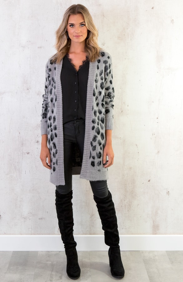 Leopard Vest Grijs – shoparchief, foto 5