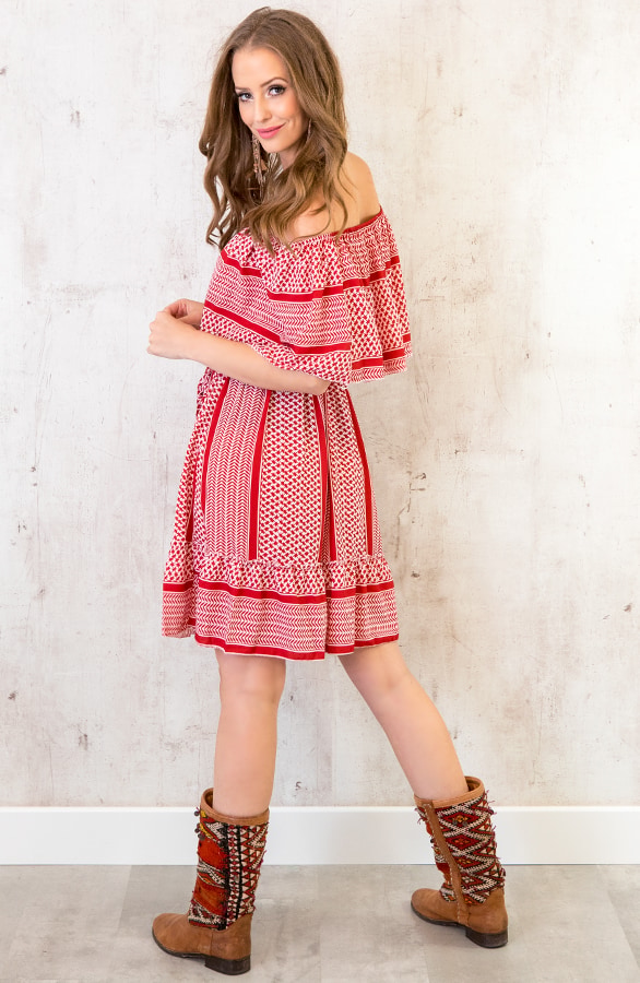 Noa Print Jurk Rood – shoparchief, foto 6