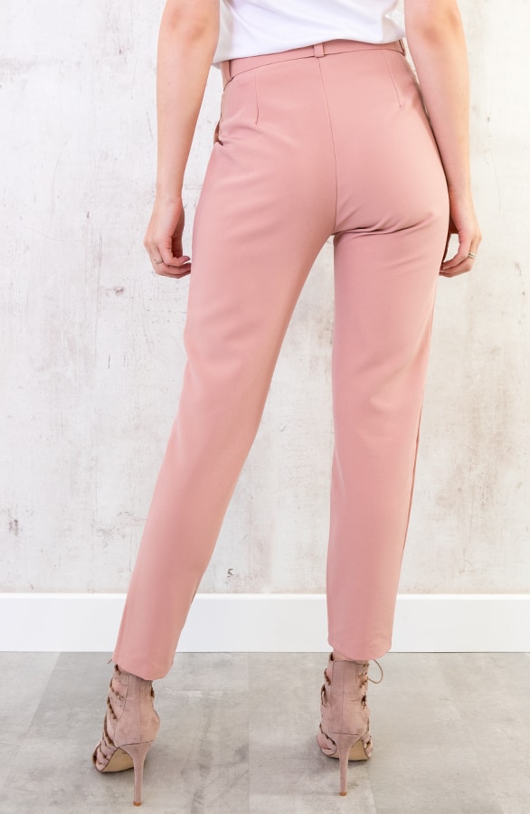 Pantalon Met Riem Oud Roze – shoparchief, foto 4