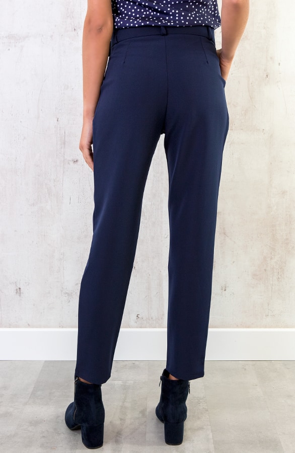Pantalon Met Riem Marine – shoparchief, foto 4
