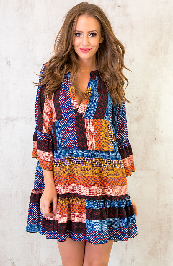 Noa Patchwork Tuniek Blauw – shoparchief, foto 6