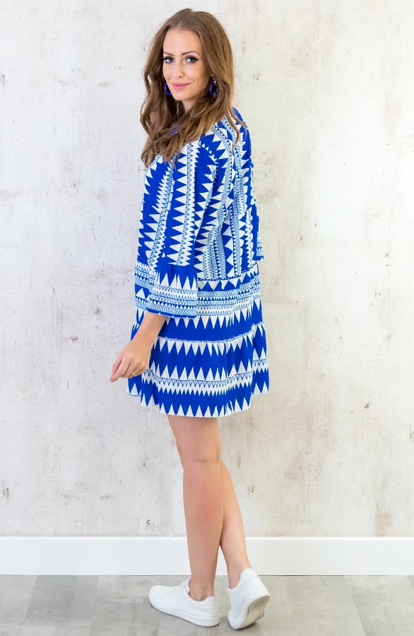 Fay Print tuniek Wit Kobalt – shoparchief, foto 4