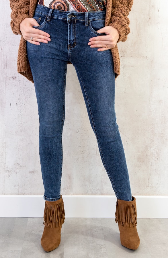 High Waist Spijkerbroek Blauw – shoparchief, foto 2