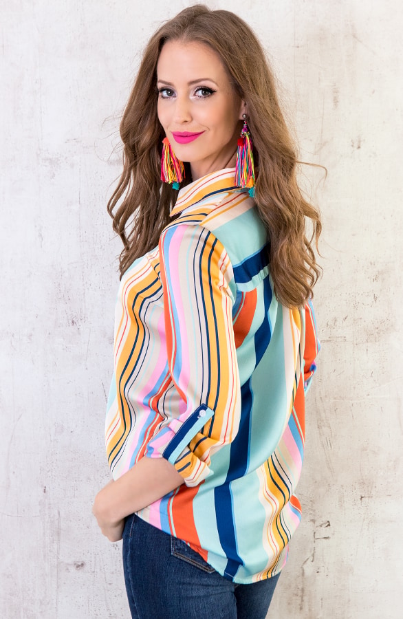 Blouse Met Strepen – shoparchief, foto 3