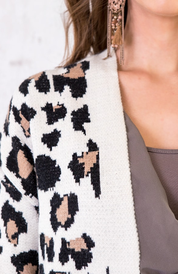 Leopard Vest Lang Creme – shoparchief, foto 7