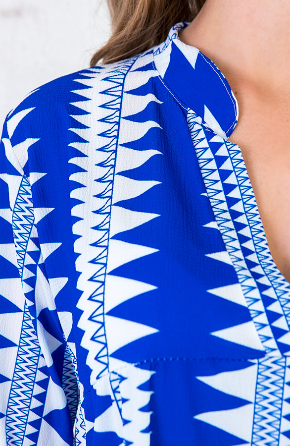 Fay Print tuniek Wit Kobalt – shoparchief, foto 5