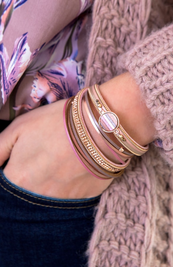 Wikkelarmband Pastel Roze – shoparchief, foto 2