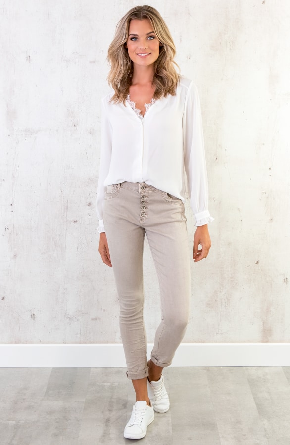 Lace Blouse Exclusive Wit – shoparchief, foto 2