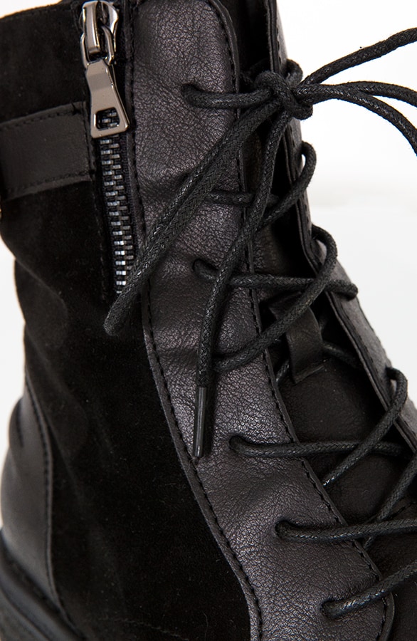 Biker Boots Suedine Zwart – shoparchief, foto 7