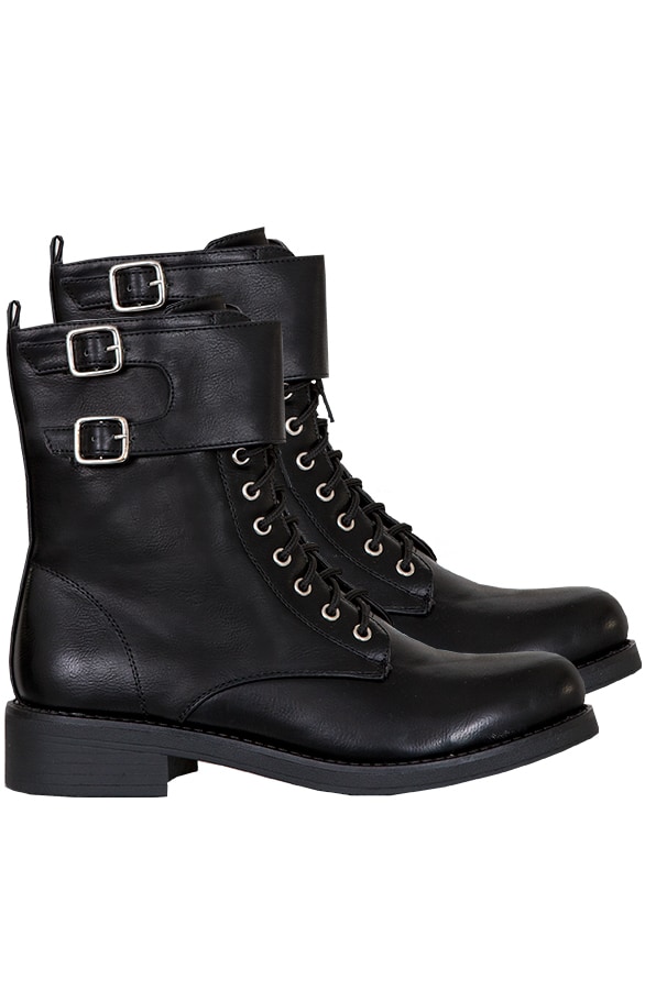 Biker Boots Wanted Zwart – shoparchief