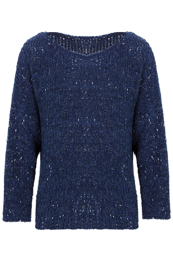 Gebreide Trui Marineblauw – shoparchief