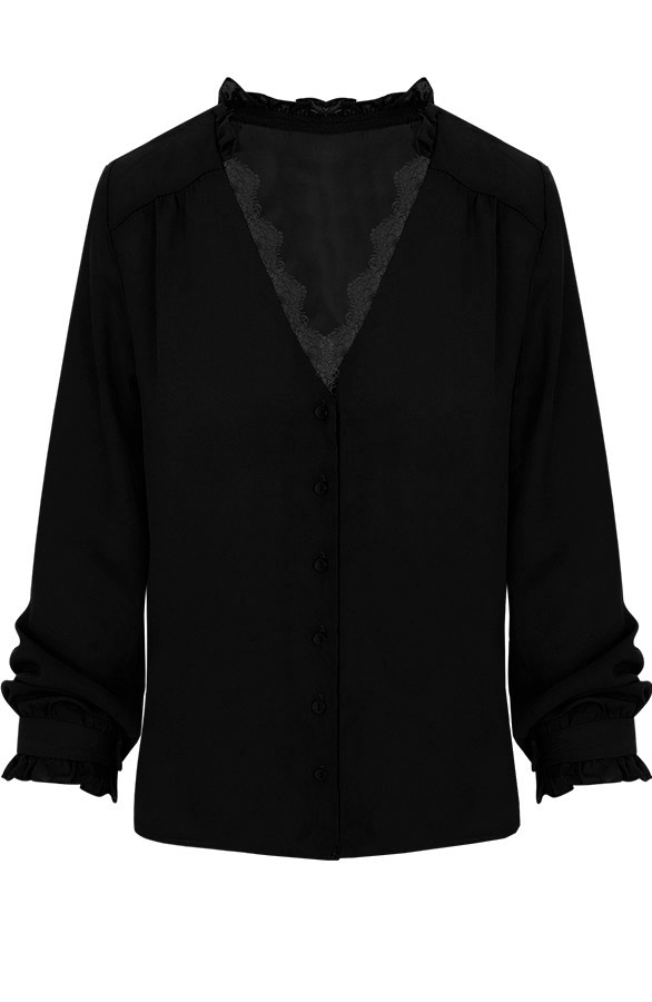 Lace Blouse Exclusive Zwart – shoparchief