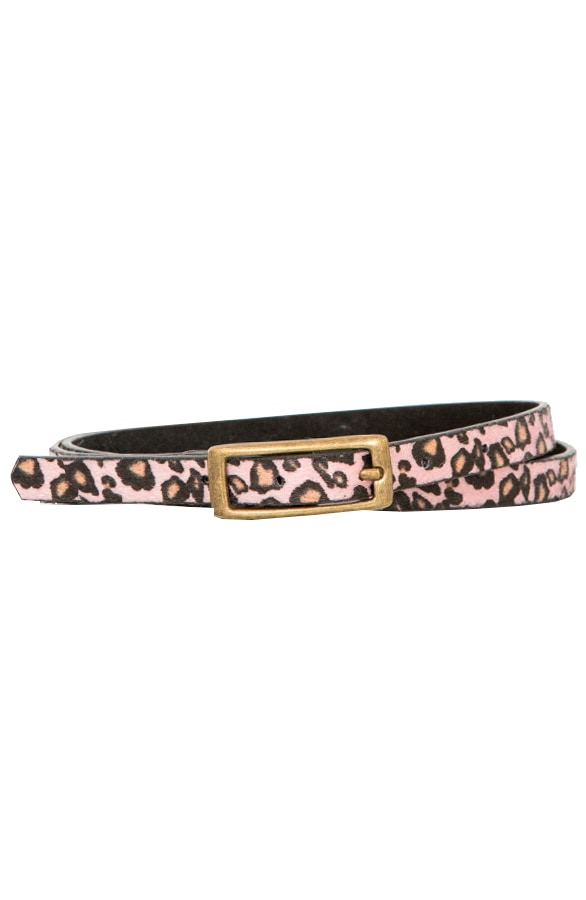 Leopard Riem Smal Roze – shoparchief
