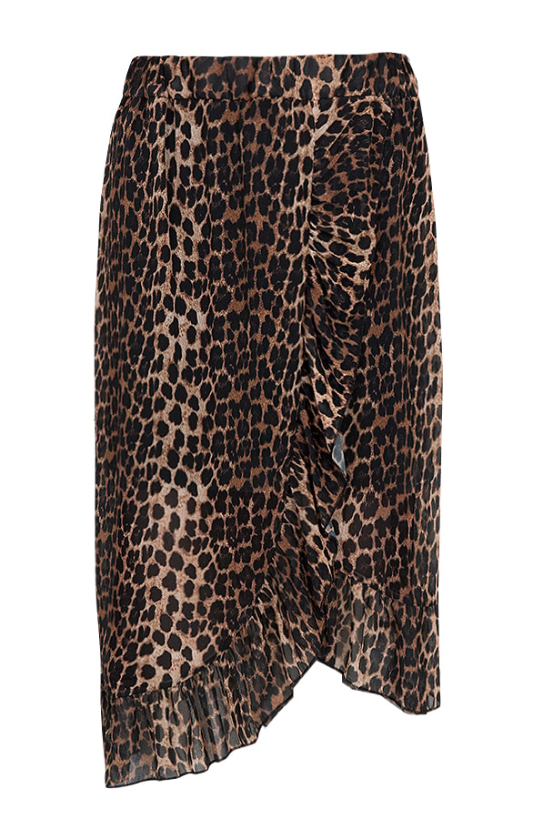 Leopard Ruches Rok Bruin – shoparchief
