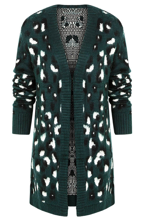 Leopard Vest Groen – shoparchief