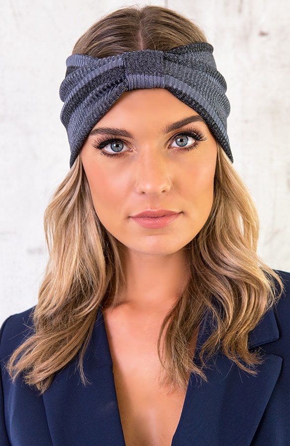 Metallic Haarband Grijs Blauw – shoparchief, foto 2