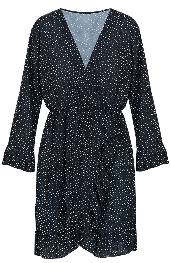 Polkadot Jurk Zwart – shoparchief