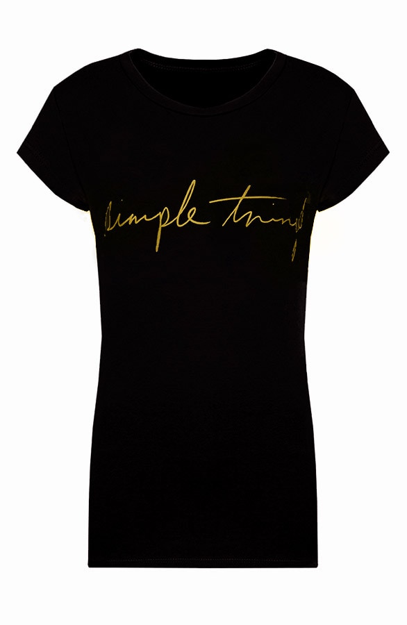 Simple Things Top Zwart Oker – shoparchief