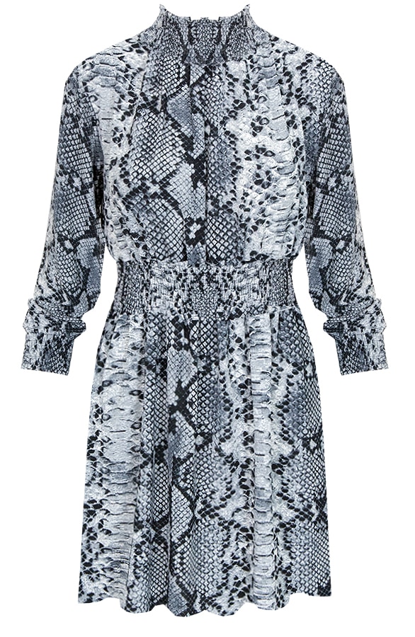 Slangenprint Col Jurk – shoparchief