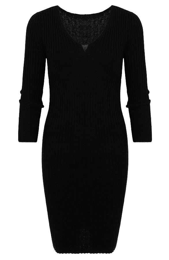 Stretch Jurk Zwart – shoparchief