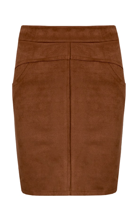 Suede Rok Cognac – shoparchief