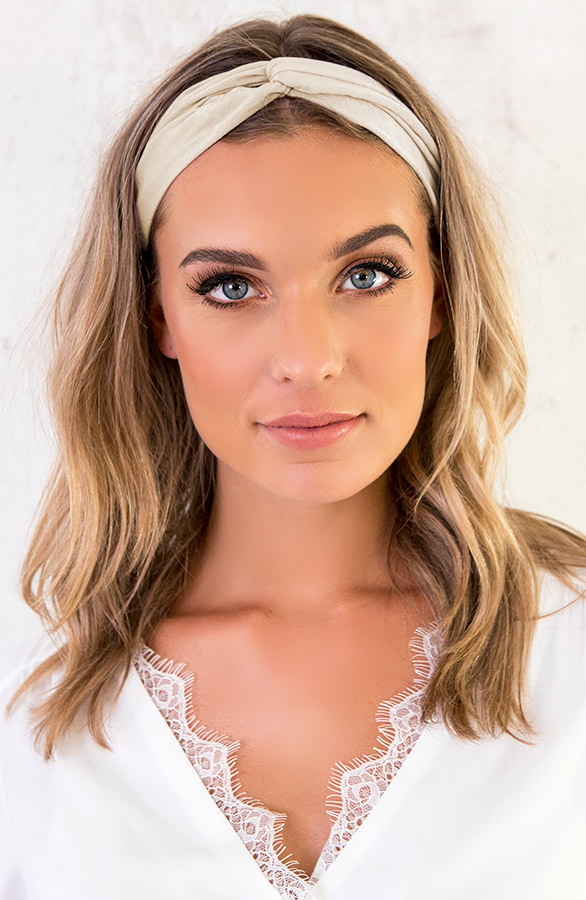 Zijde Haarband Nude – shoparchief