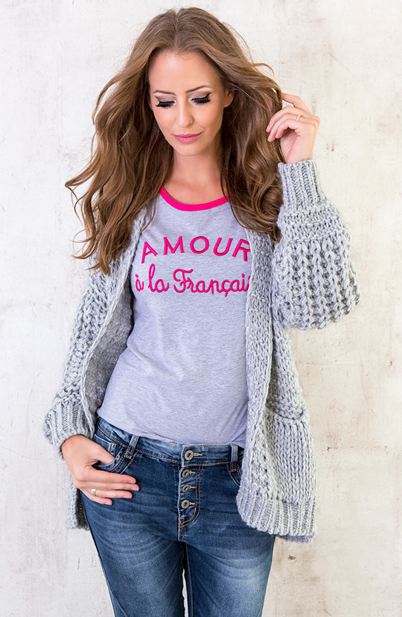 Amour Francaise Top Grijs – shoparchief, foto 4