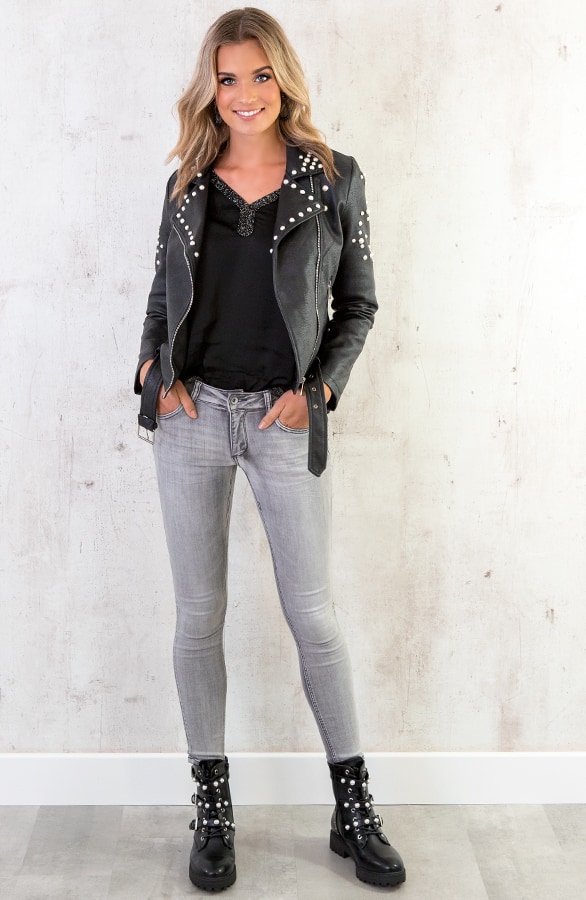 Zijde Blouse Zwart – shoparchief, foto 6