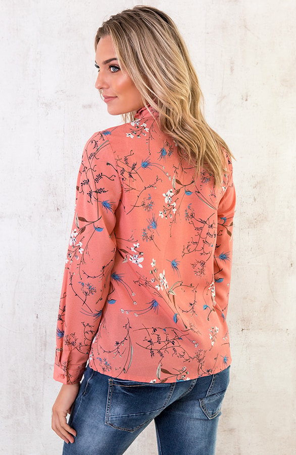 Bloemen Blouse Roze – shoparchief, foto 3