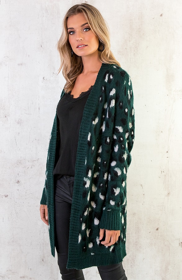 Leopard Vest Groen – shoparchief, foto 3