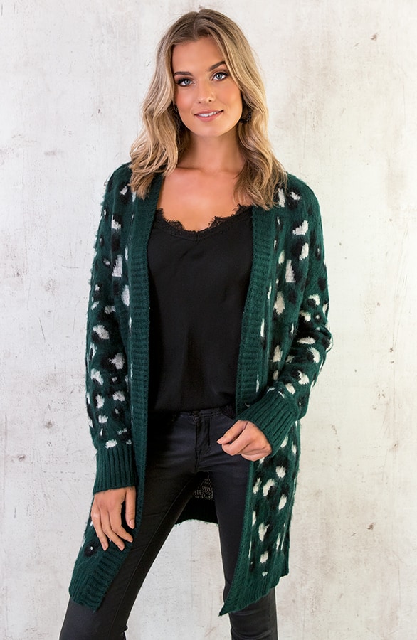 Leopard Vest Groen – shoparchief, foto 6